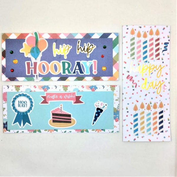 Birthday and Celebration Slimline Cards Set A