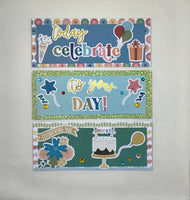 Birthday and Celebration Slimline Cards Set B