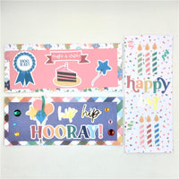 Birthday and Celebration Slimline Cards Set E