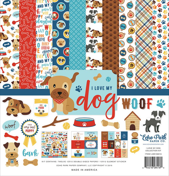 Echo Park - I Love My Dog Collection - 12 x 12 Collection Kit