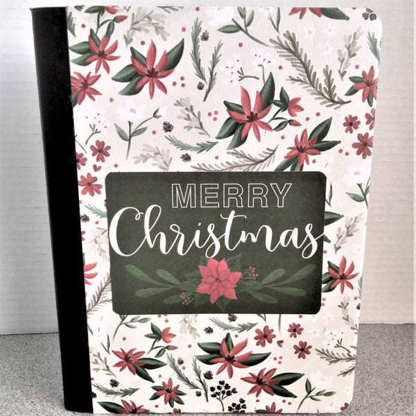 Christmas  Altered Composition Notebook  - Merry Christmas