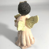 Vintage African American Girl/Angel Holding Teddy