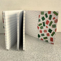 Christmas Altered Composition Notebook - Gift Boxes