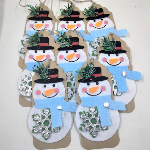 Snowman Gift Tags / Gift Card Holders / Set of 3