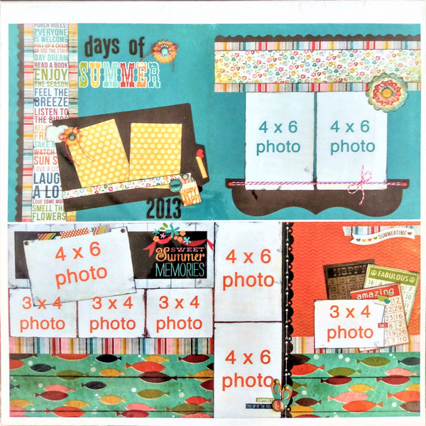 Two Page 12x12 Premade Scrapbooking Layout Pages- Embellish It –  Justscrapin Crafty Corner