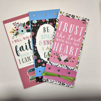 Inspirational and Encouraging Slimline Greeting/Note Card Set #1