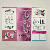 Inspirational and Encouraging Slimline Greeting/Note Card set #2