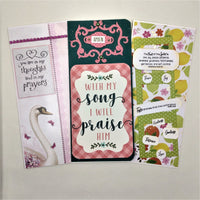 Inspirational and Encouraging Slimline Greeting/Note Card set #5