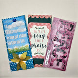 Inspirational and Encouraging Slimline Greeting/Note Card set #7