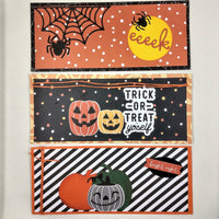 Happy Halloween Slimline Note Card Set #1