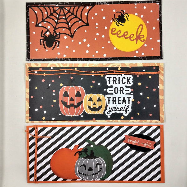 Happy Halloween Slimline Note Card Set #1