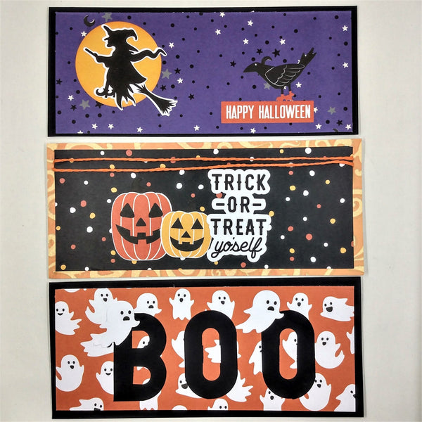 Happy Halloween Slimline Note Card Set #2