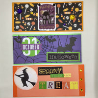 Happy Halloween Slimline Note Card Set #3