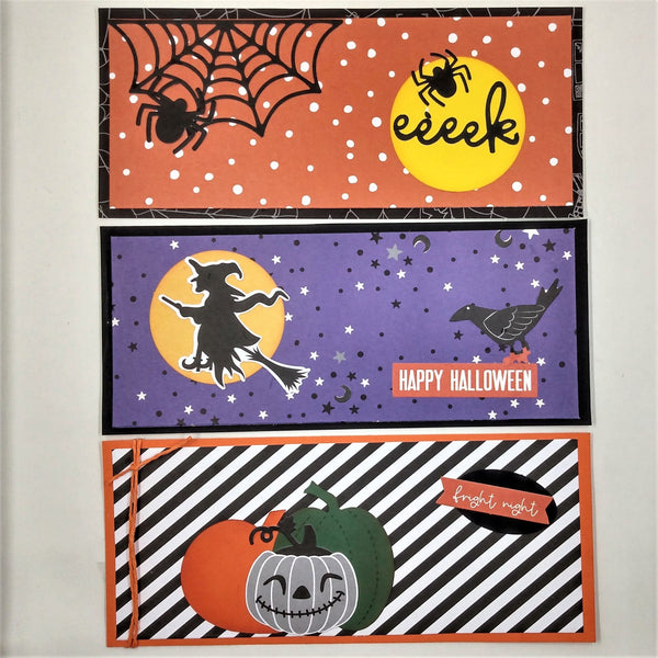 Happy Halloween Slimline Note Card Set #5