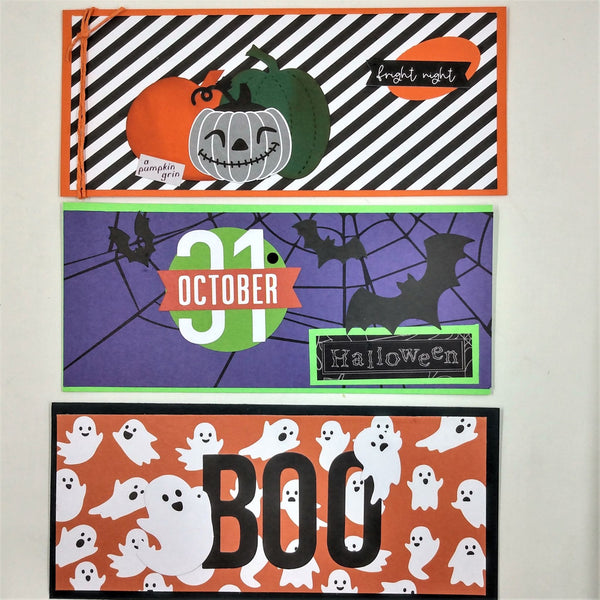 Happy Halloween Slimline Note Card Set #11