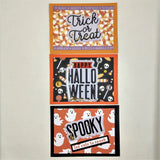 Happy Halloween Shaker Note Card Set #12