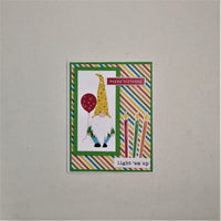 Handmade Gnome Birthday Greeting/ Note Cards