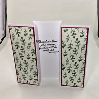 Inspirational and Encouraging Gate Fold Pleated Note Cards Set #2