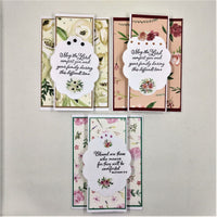 Inspirational and Encouraging Gate Fold Pleated Note Cards Set #1