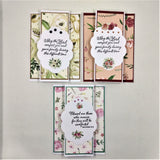 Inspirational and Encouraging Gate Fold Pleated Note Cards Set #1