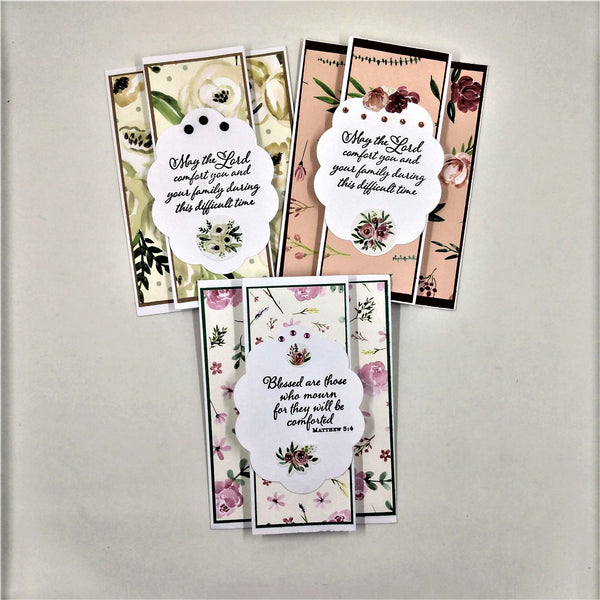 Inspirational and Encouraging Gate Fold Pleated Note Cards Set #1
