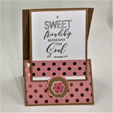 Handmade Inspirational Easel Note Card / Gift Card Holder Set #1