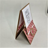 Handmade Inspirational Easel Note Card / Gift Card Holder Set #1