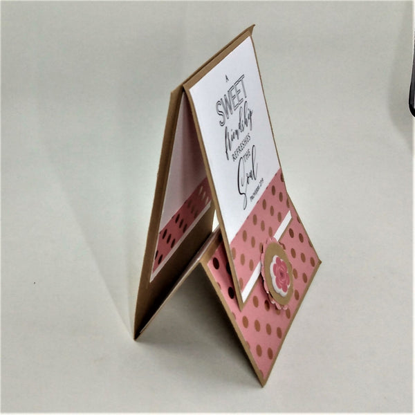 Handmade Inspirational Easel Note Card / Gift Card Holder Set #1