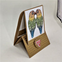 Handmade Inspirational Easel Note Card / Gift Card Holder Set #1