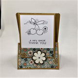 Handmade Inspirational Easel Note Card / Gift Card Holder Set #2