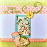 Spring Has Sprung Premade Scrapbook Layout Pages