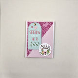 Hello Spring Handmade Greeting/Note Cards /4 Card Set (#4)