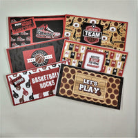 Basketball lovers Mini Slimline Hand Made Note Cards