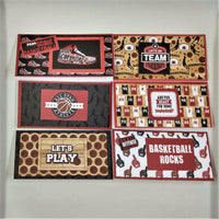 Basketball lovers Mini Slimline Hand Made Note Cards