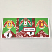 Handmade Christmas Cards / Set of 3 Slimline Cards / #7