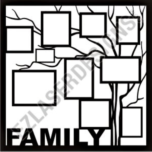 Family Pride Overlays / Laser -Cut Overlays For Scrapbooking