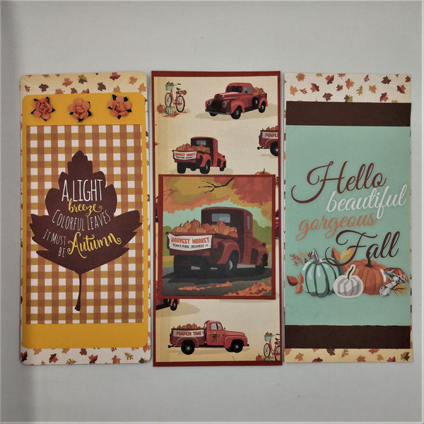 Fall/Autumn Slimline Greeting/Note Cards Set #9