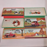 Fall/Autumn Mini Slimline Greeting/Note Cards Set #3