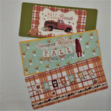 Fall/Autumn Slimline Greeting/Note Cards Set #8