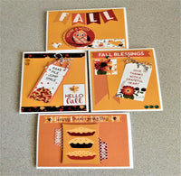 Fall/Autumn Thanksgiving Greeting Cards Set #1