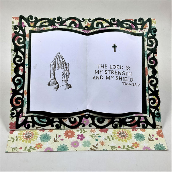 Handmade Comforting Inspirational Bible Verse Easel  Greeting/Notecards #1