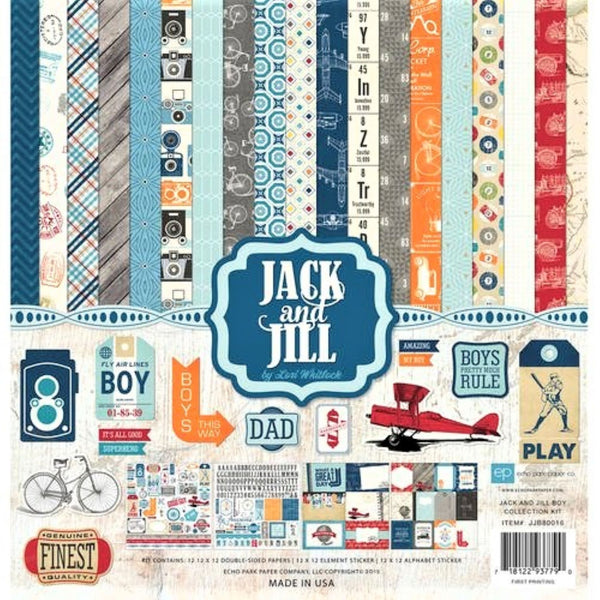 Echo Park - Jack & Jill Boy Collection -12 x 12 Collection Kit