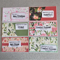 Mini Slimline Inspirational and Encouraging  Greeting/Note Cards Collection