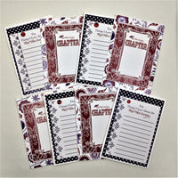 Red Hat Society Handmade 8 Note Cards Set