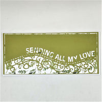 Sentiment Handmade Slimline Greeting/Note Card set #2