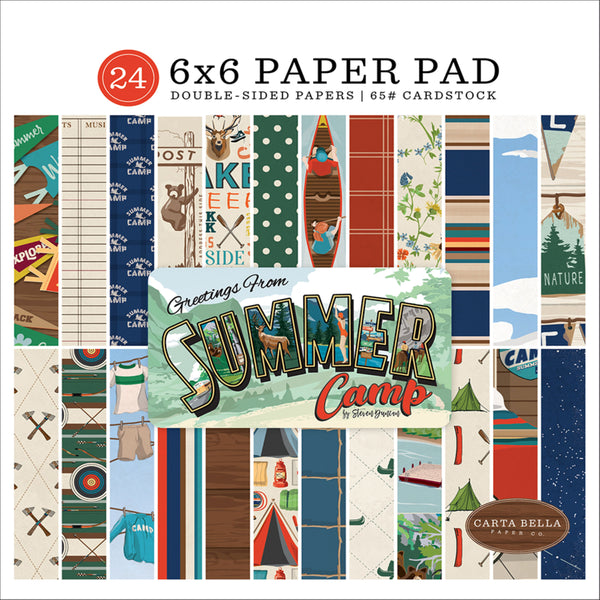Carta Bella  - Summer Camp Collection Paper Pad - 6x6 Collection Pad