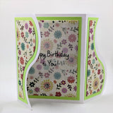 Handmade Fun Fold Angled Tri-Fold Notecard Set