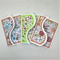 Handmade Fun Fold Angled Tri-Fold Notecard Set