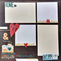 Things To Do Premade Scrapbook Layout Pages