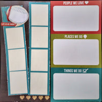 Things To Do Premade Scrapbook Layout Pages